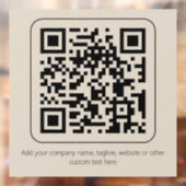 Minimale aangepaste tekst Pastelkleurige Crème Van Raamsticker (Vel 2)