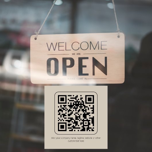 Minimale Aangepaste Tekst Pastelkleurige Crèmige V Raamsticker