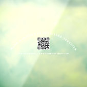 Minimale aangepaste tekst QR-code zakelijke auto v Raamsticker (Vel 3)
