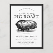 Minimale aangepaste uitnodiging voor pingroast BBQ (Voorkant)