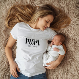 Minimale Aangepaste Vastgestelde Datum Mama T-shir T-shirt