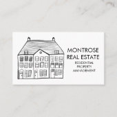 Minimale aangepaste woning in de vorm van een vast visitekaartje (Voorkant)