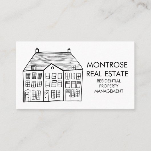 Minimale aangepaste woning in de vorm van een vast visitekaartje (Voorkant)