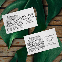 Minimale aangepaste woning in de vorm van een vast visitekaartje