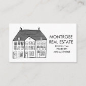 Minimale aangepaste woning in de vorm van een vast visitekaartje (Voorkant)