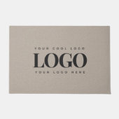 Minimale aangepaste zakelijke Logo Kraft Earthy-lo Deurmat (Voorkant)