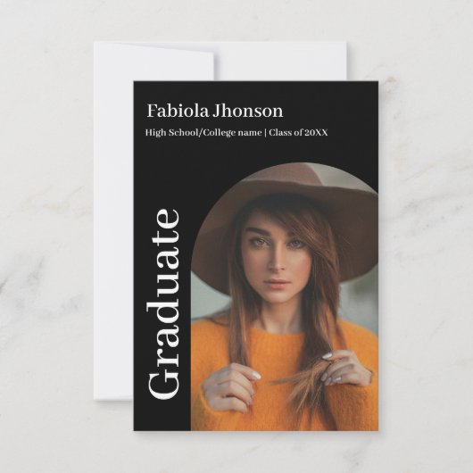 Minimale aankondiging afstuderen script (Voorkant)