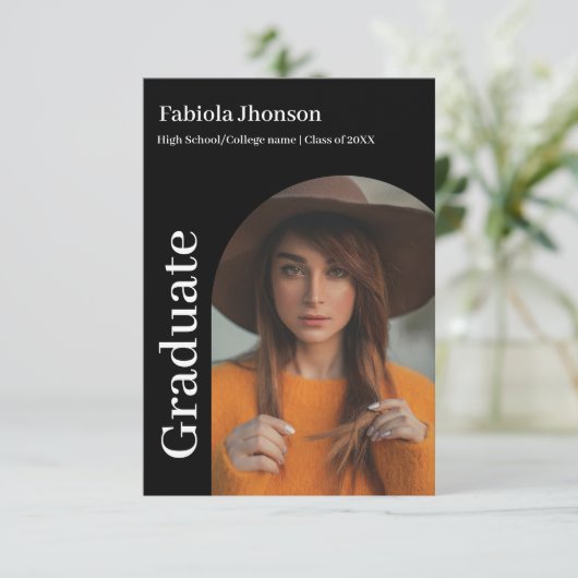 Minimale aankondiging afstuderen script (Staand voorkant)