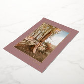 Minimale aankondiging met roze goudweduwen (Gedraaid)