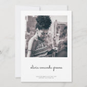 Minimale aankondiging van Afstuderen (Voorkant)