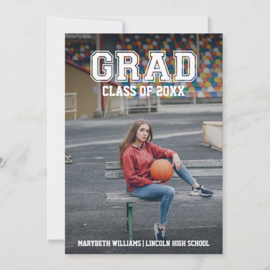 Minimale aankondiging van de Afstuderen van de Fot (Voorkant)