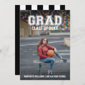 Minimale aankondiging van de Afstuderen van de Fot (Voorkant / Achterkant)