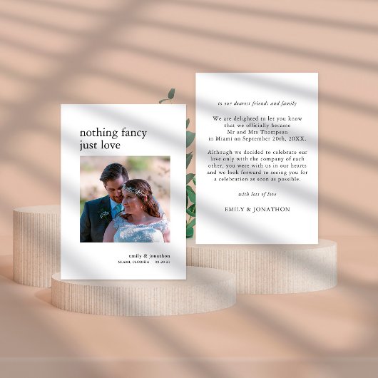 Minimale aankondiging van de foto van de Uitlopeme