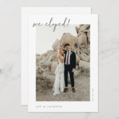 Minimale aankondiging van fotoplaatsing (Voorkant / Achterkant)