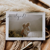 Minimale aankondiging van fotoplaatsing