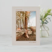 Minimale aankondiging van Gold Net Married Elopeme (Staand Voorkant)