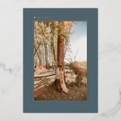 Minimale aankondiging van grijs goudhuwelijk (Voorkant)