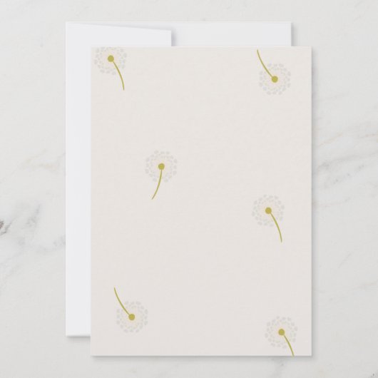 Minimale aankondiging van Neutrale beige zwangersc (Achterkant)