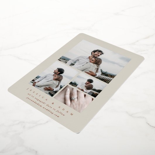 Minimale aankondiging van Verloving voor multi-fot (Gedraaid)