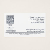 Minimale aanpasbare Gym Promo Gift Voucher Kaart (Achterkant)