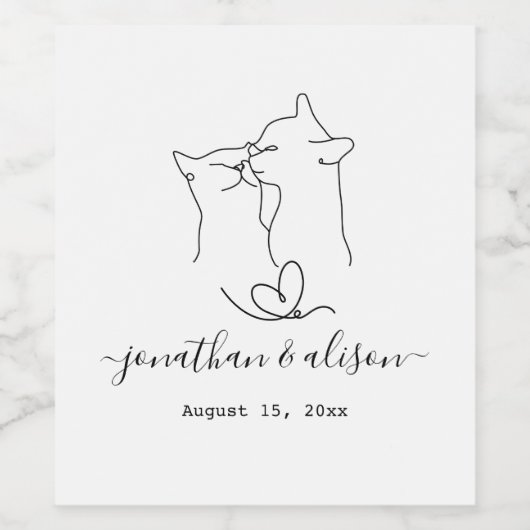 Minimale aantal aangepaste weddenschappen per part wijn etiket (Enkel label)