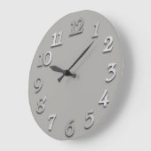 Minimale aantallen grijze zilver 3D Grote Klok (Hoek)