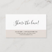 Minimale aantekening Verwijs een vriendenkaart Visitekaartje (Voorkant)