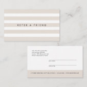 Minimale aantekening Verwijs een vriendenkaart Visitekaartje (Voorkant / Achterkant)