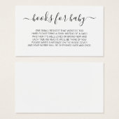 Minimale aanvraag voor een script voor Baby shower Visitekaartje (Voorkant /achterkant)