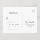 Minimale aanvraag voor RSVP-Briefkaart voor leiste Uitnodiging Briefkaart (Achterkant)