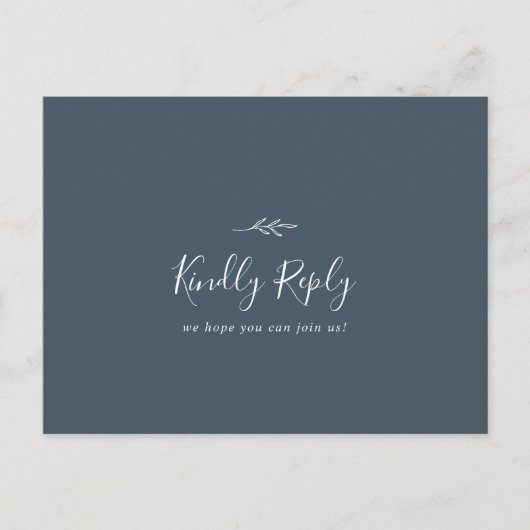 Minimale aanvraag voor RSVP-Briefkaart voor leiste Uitnodiging Briefkaart (Voorkant)