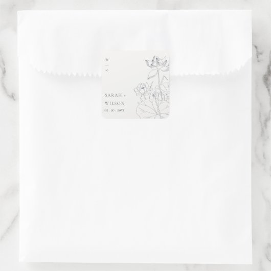 Minimale aardbevingssport vierkante sticker (Tas)