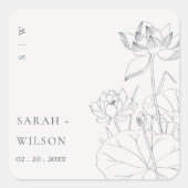 Minimale aardbevingssport vierkante sticker (Voorkant)