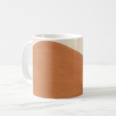 Minimale aardetone golfbeker koffiemok (Voorkant links)