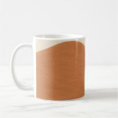 Minimale aardetone golfbeker koffiemok (Links)