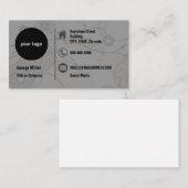 Minimale Abstracte aardse tonen Visitekaartje (Voorkant / Achterkant)