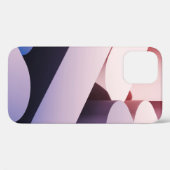 Minimale abstracte achtergrond. Blauw en roze Case-Mate iPhone Case (Achterkant (horizontaal))