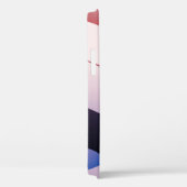 Minimale abstracte achtergrond. Blauw en roze Case-Mate iPhone Case (Achterkant / Rechts)