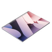 Minimale abstracte achtergrond. Blauw en roze Notitieboek (Linkerzijde)