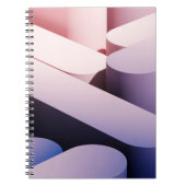 Minimale abstracte achtergrond. Blauw en roze Notitieboek (Voorkant)