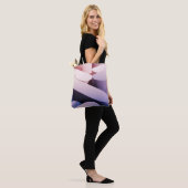 Minimale abstracte achtergrond. Blauw en roze Tote Bag (Op model)