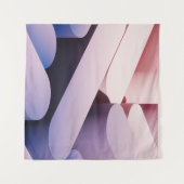Minimale abstracte achtergrond. Blauw en roze Wandkleed (Voorkant (horizontaal))