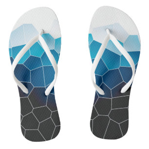 Minimale Abstracte Art Blue Cells Teenslippers