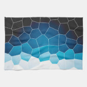 Minimale Abstracte Art Blue Cells Theedoek (Horizontaal)