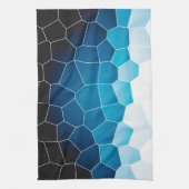 Minimale Abstracte Art Blue Cells Theedoek (Verticaal)