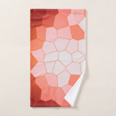 Minimale Abstracte Art Coral Red Cells Bad Handdoek (Handdoek)