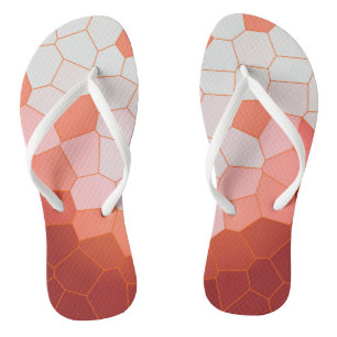 Minimale Abstracte Art Coral Red Cells Teenslippers