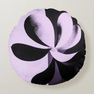 Minimale Abstracte Bloem Ronde Kussen