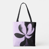 Minimale Abstracte Bloem Tote Tas (Achterkant)