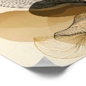 Minimale Abstracte Botanische Lijnkunst Ontwerp Poster (Hoek)